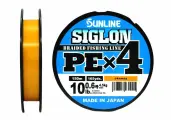 Плетёный шнур Sunline SIGLON PEx4 Orange 150m #0.6/10lb