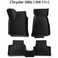 Автомобильные коврики ЭВА с бортами для Chrysler 300с I (04-11г.) задний привод. ЕВА соты от SUPERVIP для Крайслер 300c 1 (04-11г.). Черный цвет.