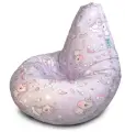 Кресло мешок MyPuff, бескаркасное кресло для детей, размер XL, оксфорд, Волшебный единорог