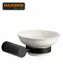 Мыльница Maxonor PURE LIFE SHADE PL1702-7, Черный матовый, настенная, керамика, латунь