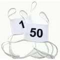 Стартовые номера для соревнований, нагрудные номера с нумерацией, 50 шт. От 1 до 50. Размер 24х21 см