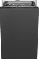 Встраиваемая узкая посудомоечная машина Smeg ST4523IN с конденсационным типом сушки и шириной 45 см