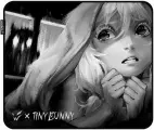 Коврик ARDOR GAMING Tiny Bunny Olya (M), 350 мм x 300 мм x 4 мм, черный