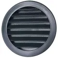 Решетка вентиляционная круглая D125 мм RAL7016 антрацитово-серый матовый