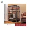 Усиленная трехслойная клетка для домашних животных-черная60*45*105cm