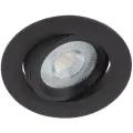 Светильник ЭРА KL LED 22A-5 4K BK, LED бесцветный черный 1 шт. холодный белый 4000 K 5 Вт