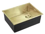 Emar EMB-540(UN) PVD Matt Golden, мойка, нержавеющая сталь, матовое золото, прямоугольная, под столешницу/в уровень со столешницей, Россия
