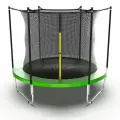 Батут каркасный EVO JUMP Just Inside 10ft green с защитной сеткой, диаметр 305 см