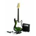 Электрогитара Stratocaster Зелёная Fabio ST100 GRS S-S-S, 1V+2T (Набор электрогитары с комбоусилитем)