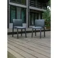 Стул садовый JULY - комплект из 2 шт, графит