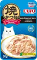 INABA Влажный корм д/кошек Yaki Katsuo Dinner Тунец Кацуо на гриле с морским гребешком пауч 50г*16шт(800гр.)