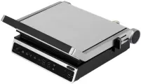 Гриль электрический Polaris PGP 3003 Optimal Temp со съемными панелями / Электрогриль барбекю, серый металлик