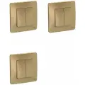 Выключатель Schneider Electric Blanca двухклавишный титан (комплект из 3 шт)
