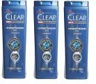 Clear Шампунь Men 2 в 1 Глубокое очищение против перхоти, 400 мл, 3 уп