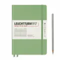 Блокнот Leuchtturm A5, в точку, 251 страница, твердая обложка, зеленый шалфей