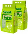 БАРСИК TOFU ЗЕЛЁНЫЙ ЧАЙ наполнитель комкующийся для туалета кошек (4,54 + 4,54 л)