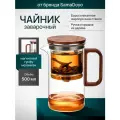 Чайник заварочный гунфу типот SamaDoyo Bonston Premium из боросиликатного стекла, 500 мл