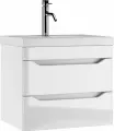 Тумба с раковиной подвесная 60 Ева с двумя ящиками В2 Айсберг