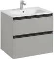 Тумба под раковину Roca Domi ZRU9307873 58,5 см, подвесная, серый матовый