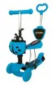 Самокат Moby Kids Божья коровка 3 в 1, свет. кол, синий