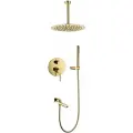 Душевая система скрытого монтажа Grocenberg GB5099GO-2 Золото, высокий душ