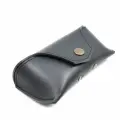 Очешник кожаный, футляр для очков Hyde Slate by J.Audmorr, серый, мужской и женский