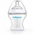 BabyOno Бутылочка Natural nursing антиколиковая 180 мл, с рождения прозрачный