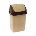 Ведро для мусора Русспласт Камелия №3, 18 л, бежевый / коричневый