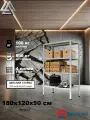 Стеллаж металлический Метреал СтМ-500 180x120x50 см, 4 полки, серый, (В*Г-180x122x52)