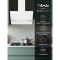 Вытяжка наклонная Ardo 60 см, производительность от 900 куб м/ч, 3 уровня мощности, сенсорное управление, LED-освещение, таймер автоотключения