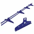 Снегозадержатель круглый трубчатый NewLine 3м, D-25мм, 4 опоры, RAL 5002