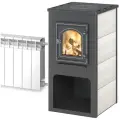 Etna Печь-камин Etna (Этна) ДТ-4С с плитой и т/о