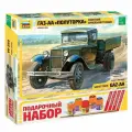 Сборная модель ZVEZDA Советский армейский грузовик Полуторка (ГАЗ-АА) (3602П)