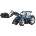 Трактор Bruder New Holland T7.315 с погрузчиком 03-121 1:16, 21 см, синий