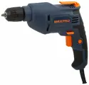 MAX-PRO Дрель электрическая 450 Вт; 0-2700об/мин; быстрозажимной патрон 0,8-10мм; 1,1 кг; резиновые вставки; кор.