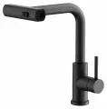 Смеситель черный для кухни с 3х-режимной выдвижной лейкой, кран из нержавеющей стали на мойку BELZ B74811-7