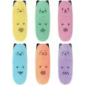 Набор текстовыделителей мини 6 цветов BRAUBERG KIDS «CUTE CATS PASTEL», линия 1-5 мм, 152436