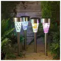 Набор садовых фонарей на солнечной батарее Solar Tinge 28 см, 4 шт, IP44, Kaemingk, 894868-набор