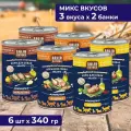Влажный корм для собак Solid Natura Holistic, набор из 3 вкусов - курица, индейка, перепелка, упаковка 6 шт х 340 г