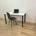 Письменный стол MyLoft 140 х 80 х 75 Белый Компьютерный Черные ножки Офисный