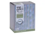 Светодиодный занавес Водопад Koopman эффект стекания, 2*1 м, 220 холодных белых LED ламп, прозрачный ПВХ, контроллер, IP44, Koopman International