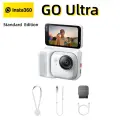 Карманная экшн-камера Insta360 GO Ultra Flagship Edition 4K (белая), F2.85-156°, водонепроницаемость 10 м, Русский