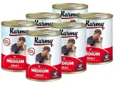 KARMY MEDIUM ADULT для взрослых собак средних пород с индейкой банка 340 гр х 6 шт