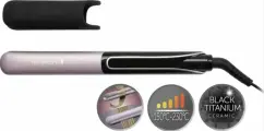 Выпрямитель для волос Remington SLEEK & CURL EXPERT S6700, керамические пластины, время нагрева 15 секунд, цифровой дисплей, фиолетовый