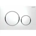 Кнопка смыва для инсталляции Geberit Sigma 20, белая/хром, 115.882. KJ.1