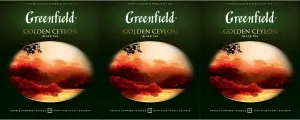 Набор чая Greenfield Golden Ceylon 3 шт х 100 пакетиков, черный чай