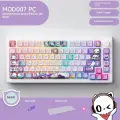 Akko 7th Anniversary MOD 007 PC Mechanical Gaming Keyboard Wired/Wireless RGB Magnetic/Mechanical Switch Keyboards Gasket Mount, MOD007-Wired, Milk Magnetic Switch