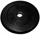Диски 'Стандарт' обрезиненный чёрный 20 кг. MB BARBELL MB-PltB26-20