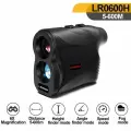 Лазерный дальномер для охоты 600м NORM (LR0600H с измерением угла) с чехлом и ремешком для кисти, влагостойкий