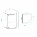Душевой уголок RGW Hotel HO-084Gb 100x100 350608400-026 профиль Золото брашированное стекло матовое-сатинат золотой
